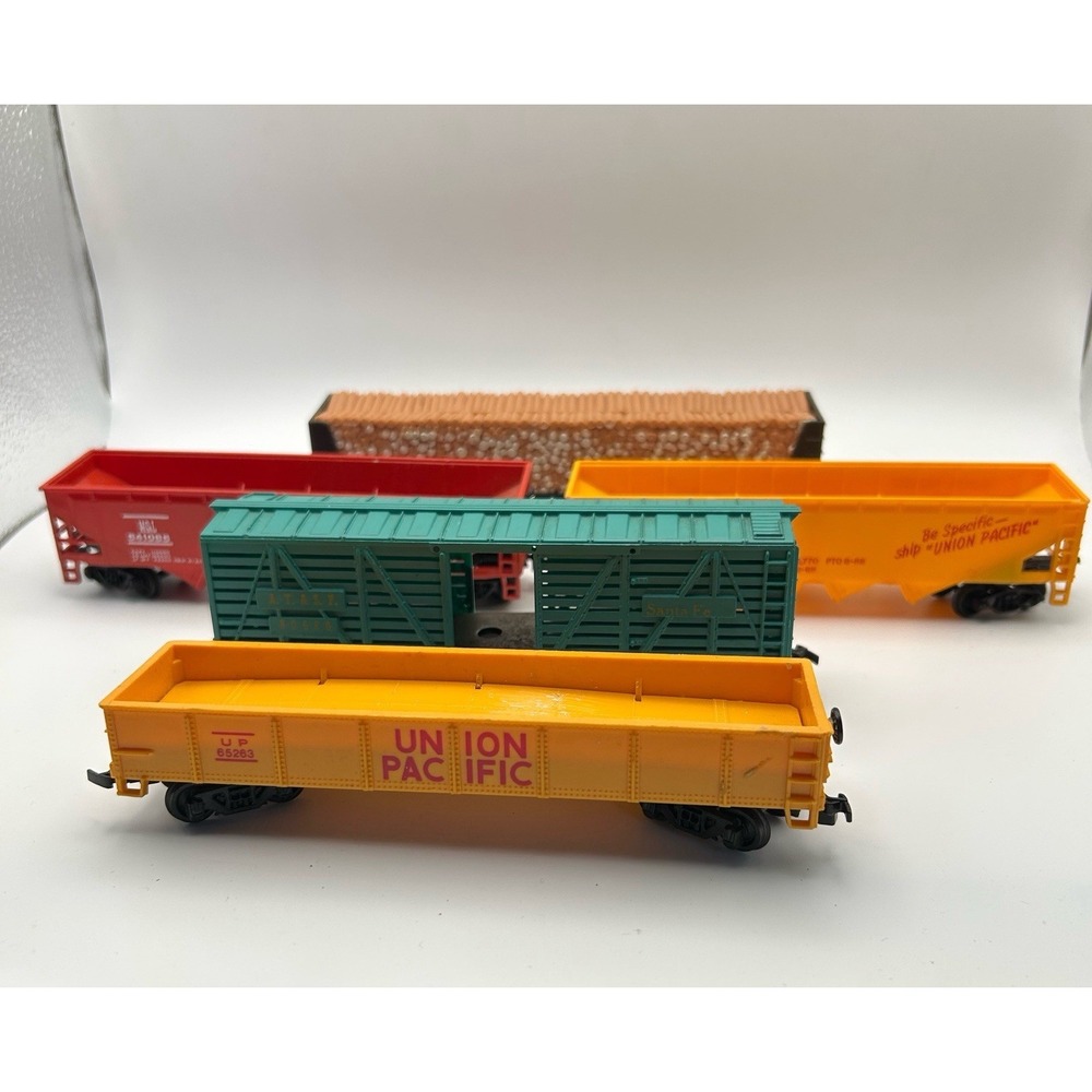 HO Scale Freight Car Lot 5 Union Pacific Southern Log Car Train Set